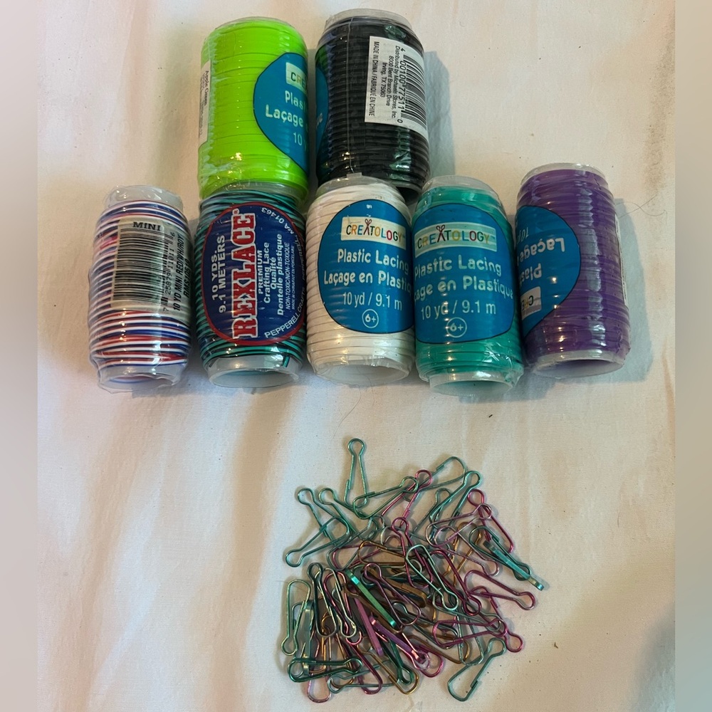 Craft supplies- plastic lacing